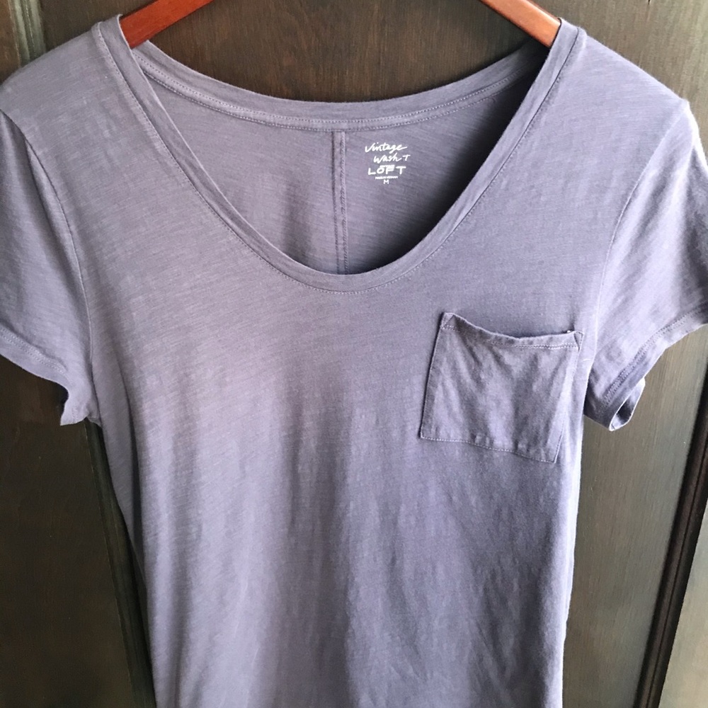 LOFT vintage wash tee (2)